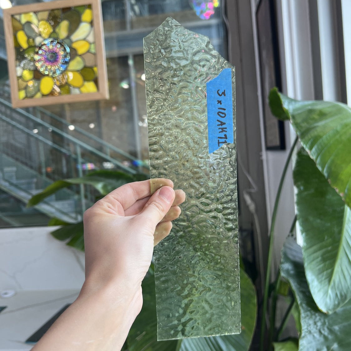 Light Green English Muffle Sheet Glass Colorado Glassworks