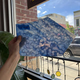 Vintage Blue Periwinkle Mottled Uroboros