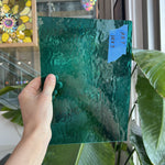 Teal Rough Rolled Spectrum Sheet Glass Spectrum Glass