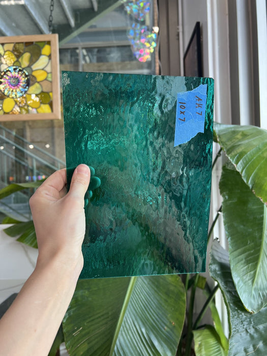 Teal Rough Rolled Spectrum Sheet Glass Spectrum Glass