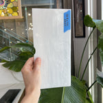 White Wispy Mixed Oceanside Sheet Glass Colorado Glassworks