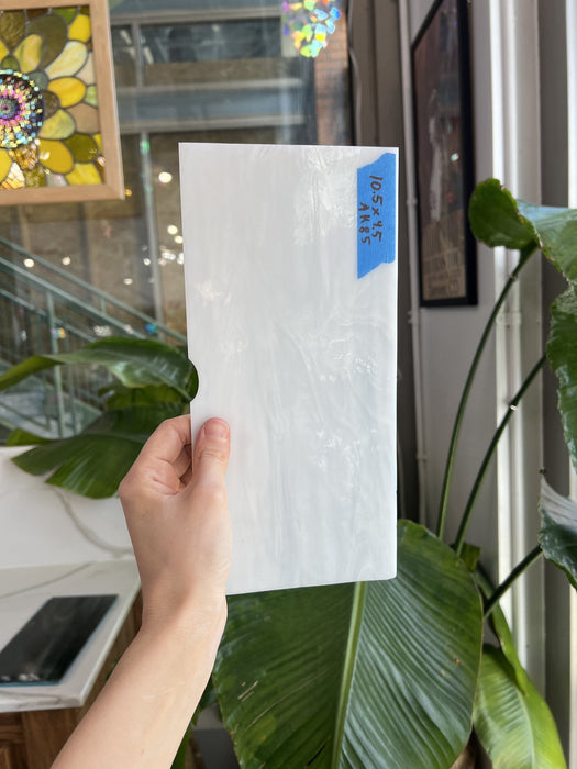 White Wispy Mixed Sheet Glass Colorado Glassworks