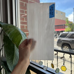 White Wispy Mixed Oceanside Sheet Glass Colorado Glassworks