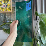 Teal Rough Rolled Spectrum Sheet Glass Spectrum Glass