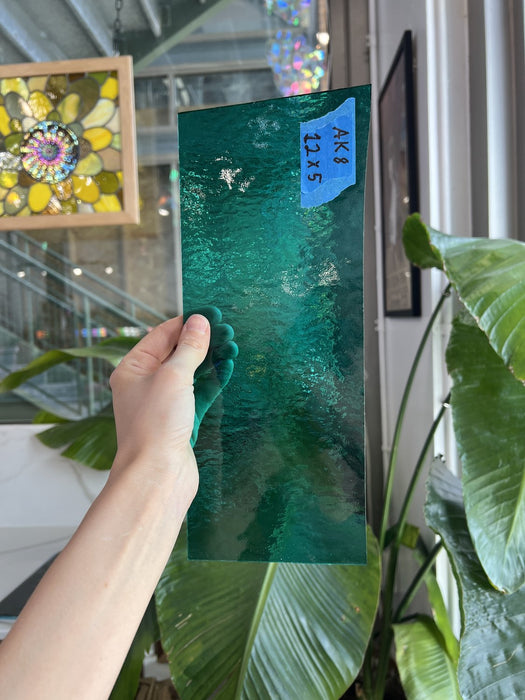 Teal Rough Rolled Spectrum Sheet Glass Spectrum Glass