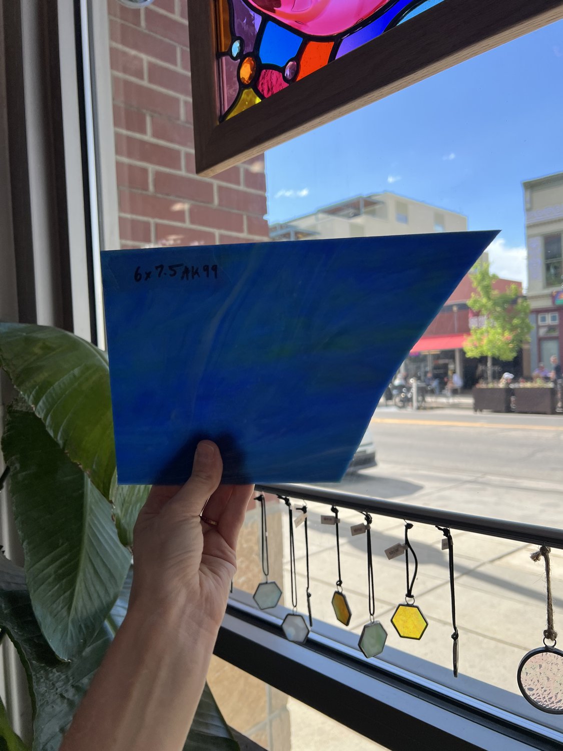 Dark Blue Opal Mixed Sheet Glass Colorado Glassworks