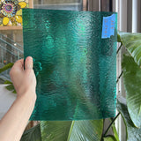 Teal Rough Rolled Spectrum Sheet Glass Spectrum Glass