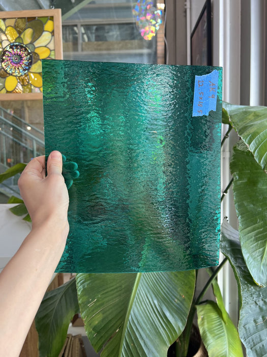 Teal Rough Rolled Spectrum Sheet Glass Spectrum Glass