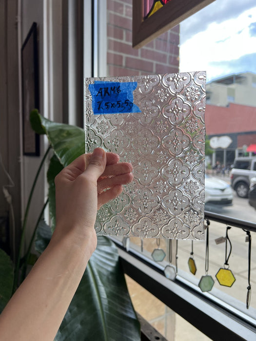 Clear Textured Morisco Lace Sheet Glass Colorado Glassworks