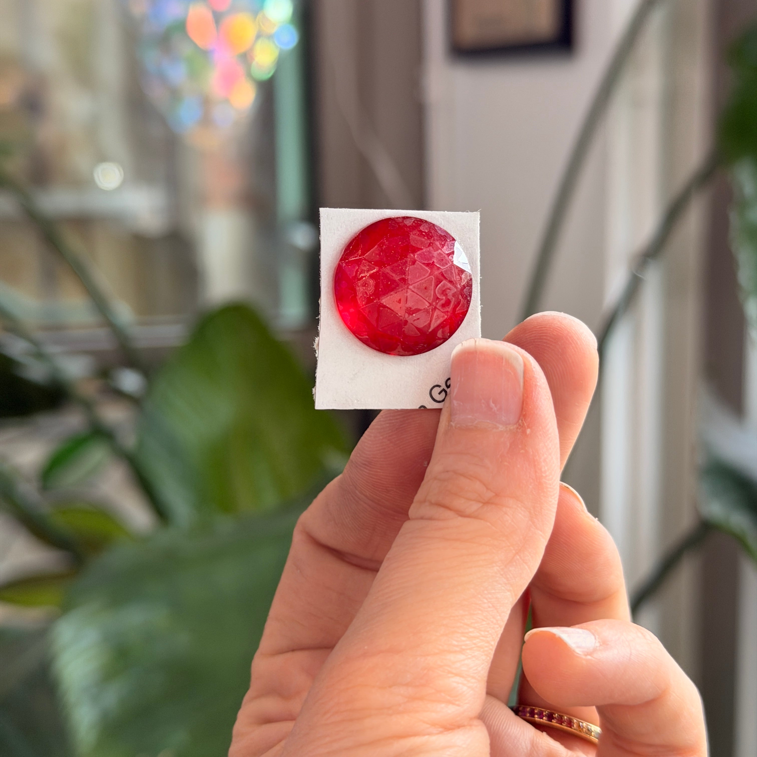 Dark Red Jewel - Round (20mm) Tools Colorado Glass Works
