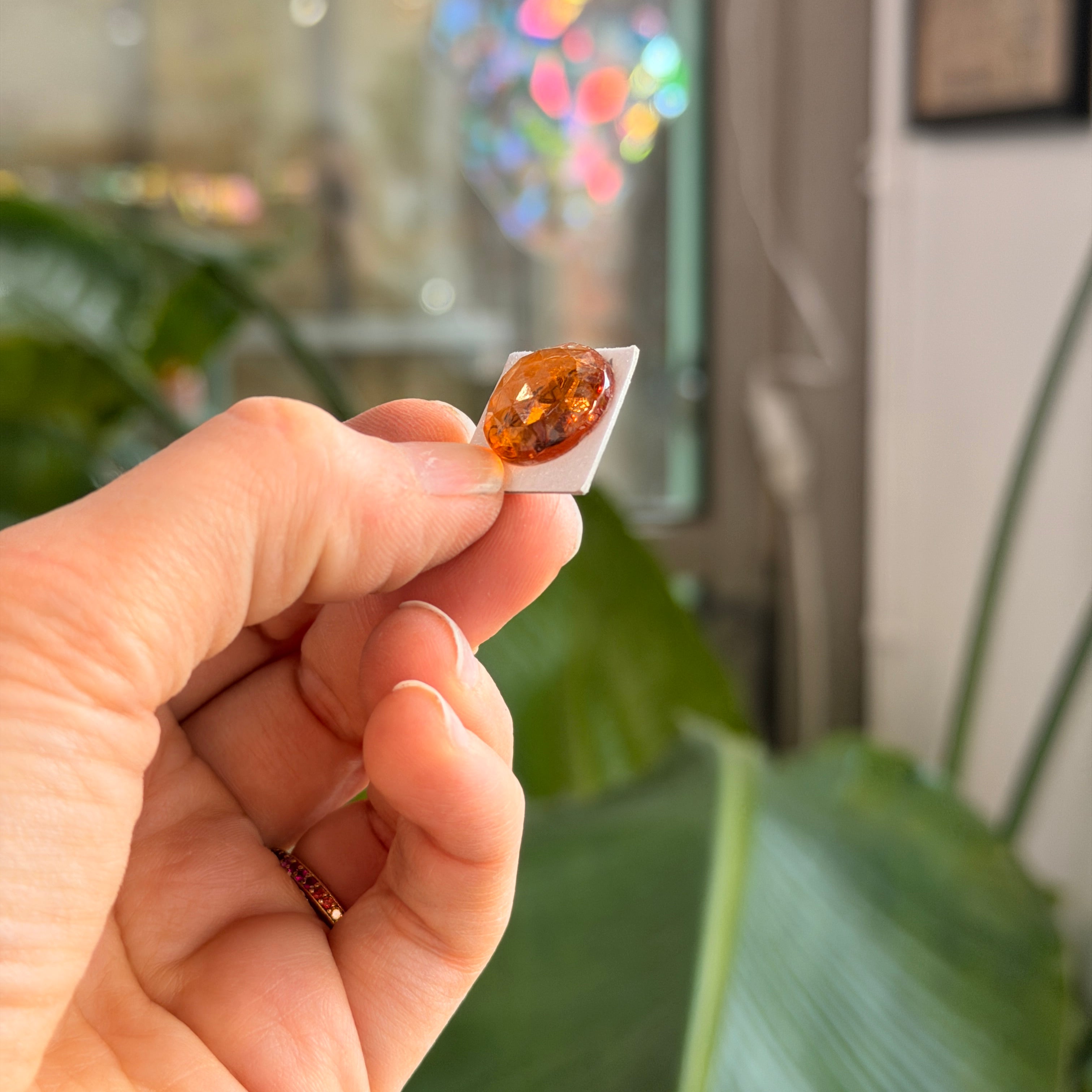 Amber Jewel - Round (15mm)