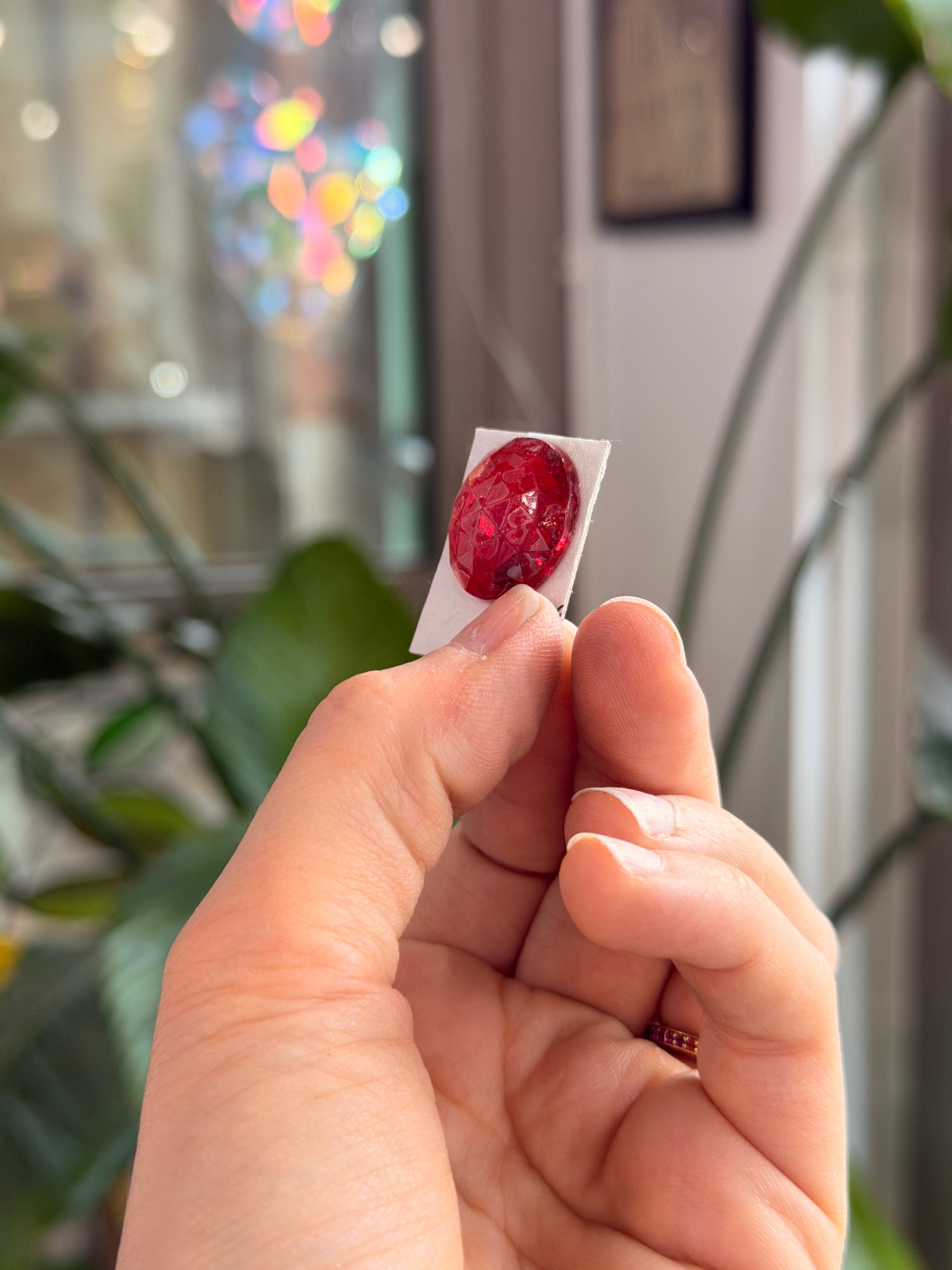 Dark Red Jewel - Round (20mm) Tools Colorado Glass Works