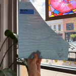 Vintage Light Blue Iridescent Opal Bullseye Fusible Sheet Glass Bullseye Glass