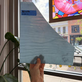 Vintage Light Blue Iridescent Opal Bullseye Fusible Sheet Glass Bullseye Glass