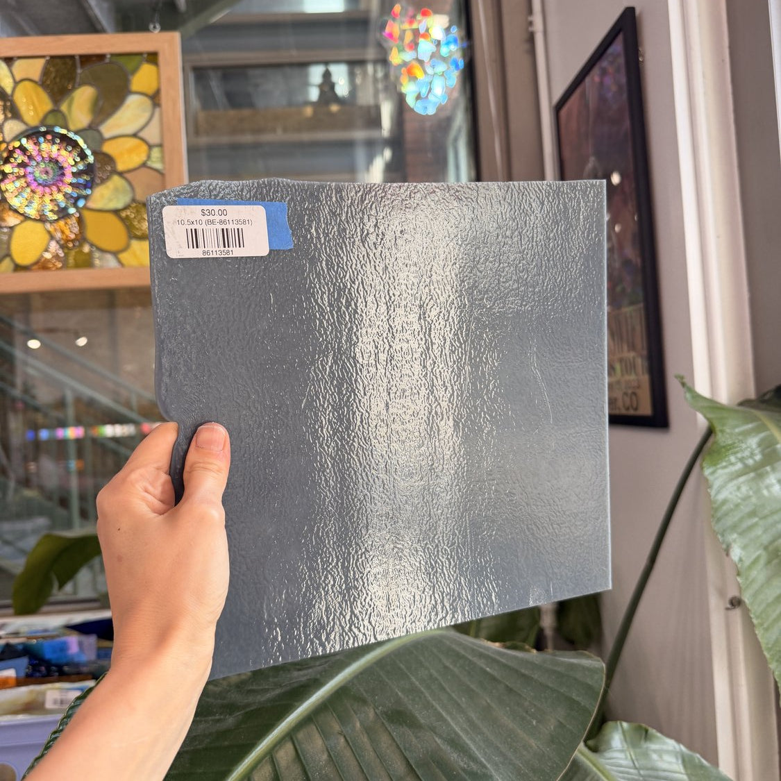 Gray Opaque Bullseye 90 COE Fusible Sheet Glass
