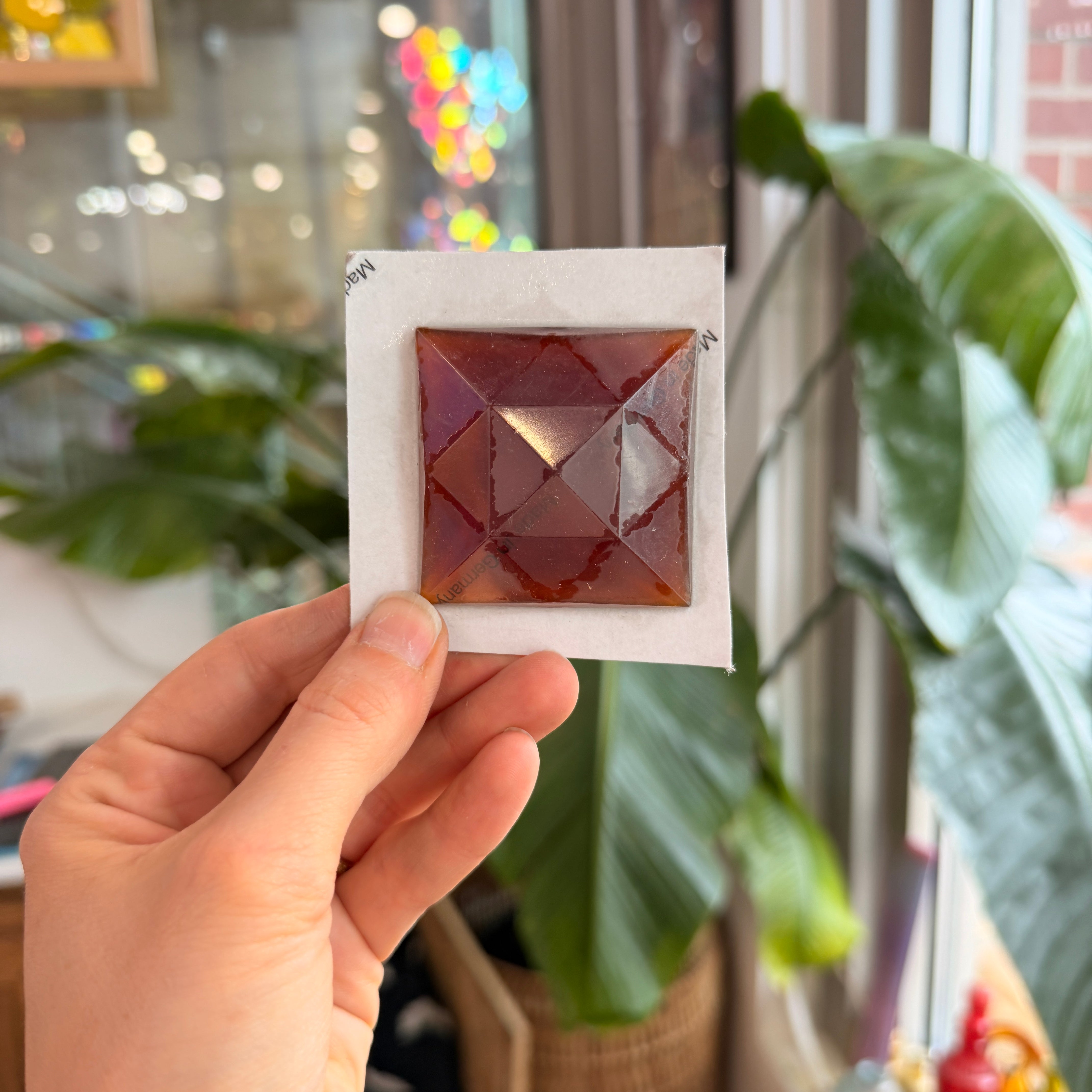 Amber Jewel - Square (50 mm)