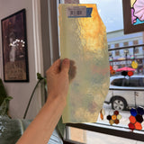 White Tan Mottled Chicago Art Glass