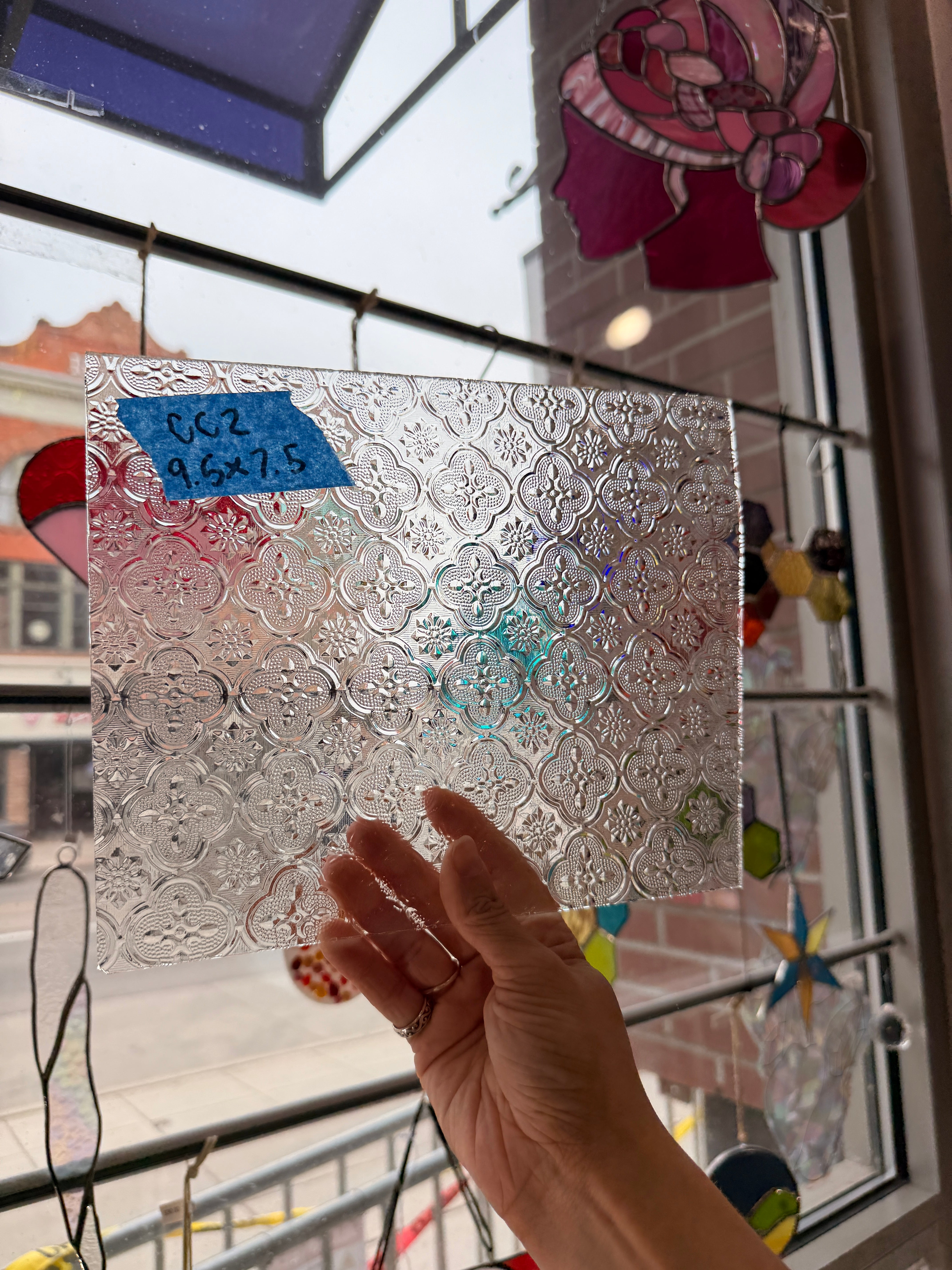 Clear Lace Morisco Sheet Glass Colorado Glassworks