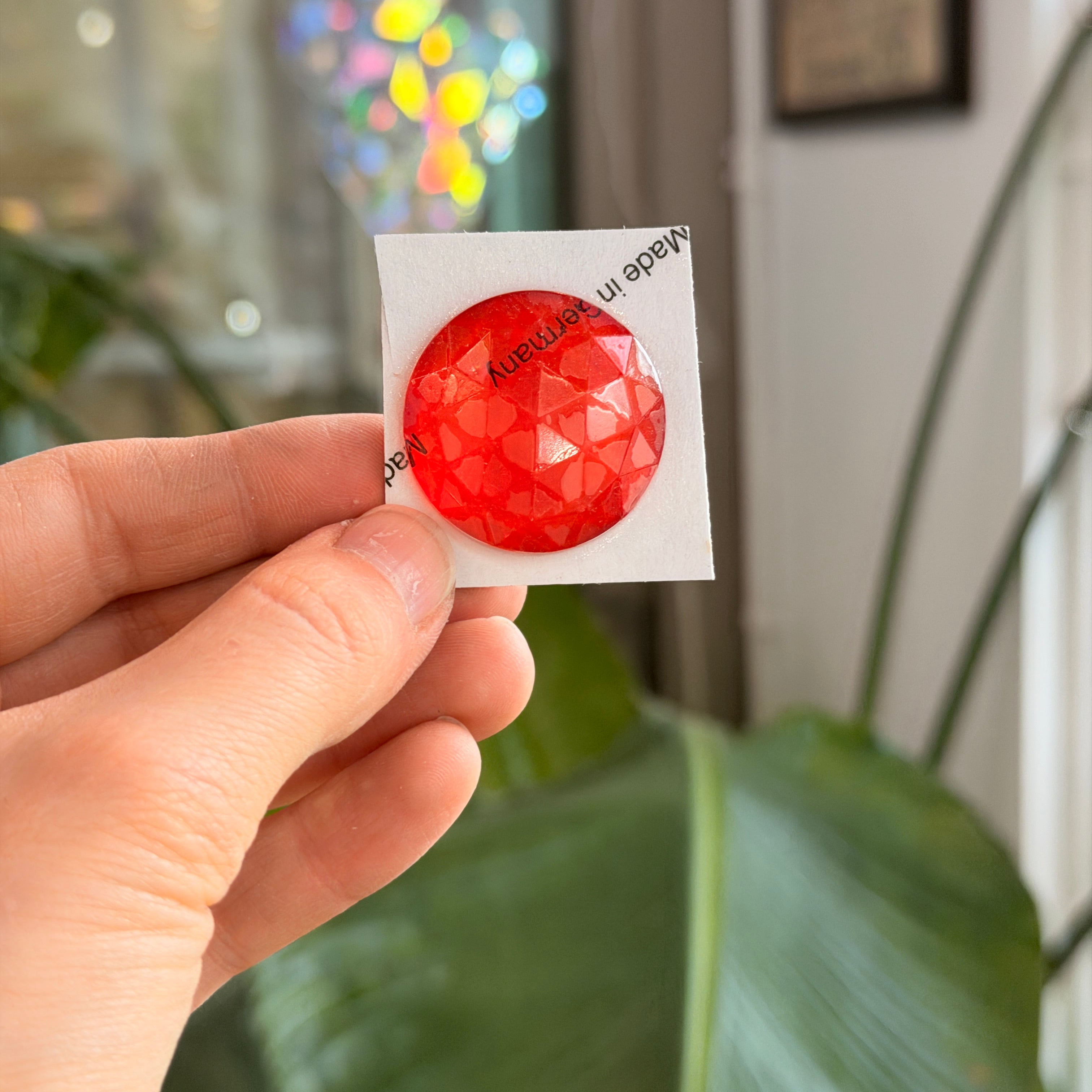 Light Red Jewel - Round (20mm) Tools Colorado Glass Works