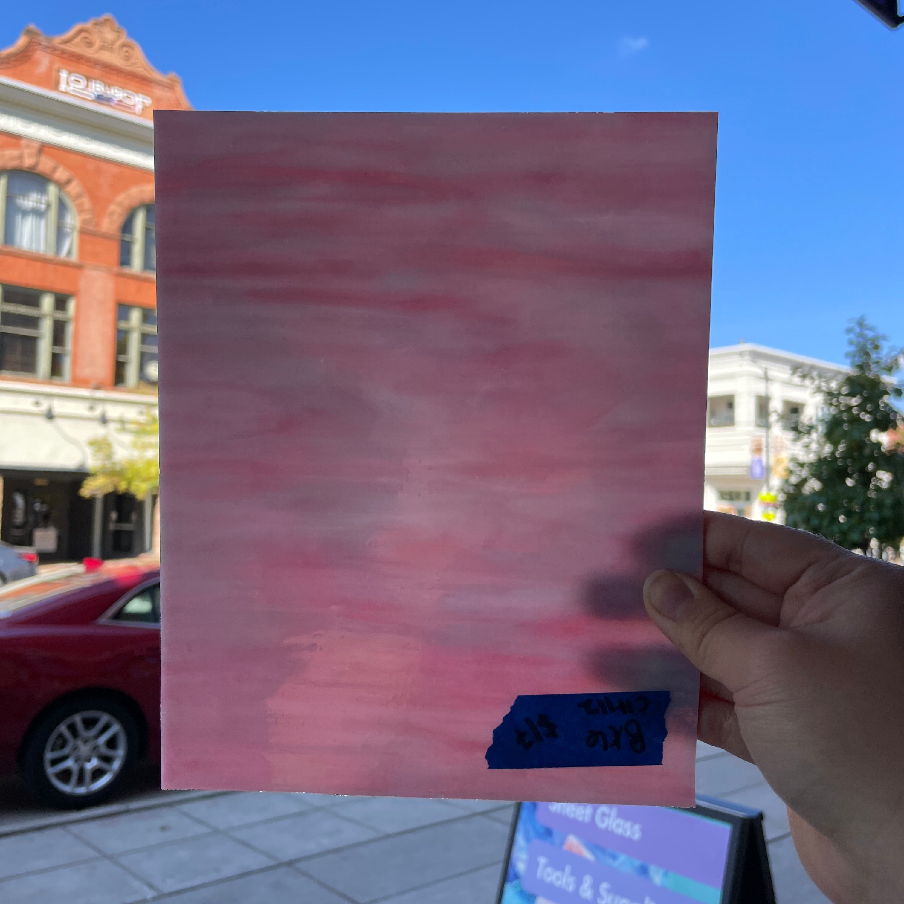 Pink Opaque Iridescent Choice Colorado Glassworks