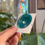 BIG Blue Green Jewel - Round (50mm) Tools Colorado Glass Works
