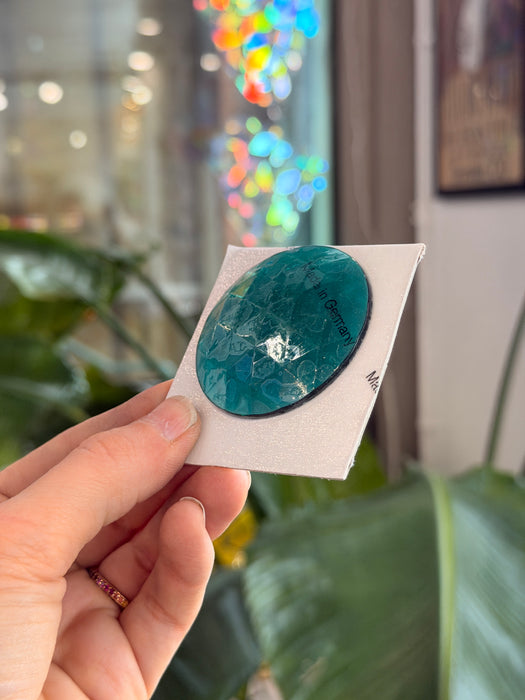 BIG Blue Green Jewel - Round (50mm) Tools Colorado Glass Works