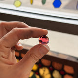 Hot Pink (Gold Ruby) Jewel - Round (15mm) Tools Colorado Glass Works