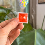 Orange Jewel - Square (25mm) Tools Colorado Glass Works