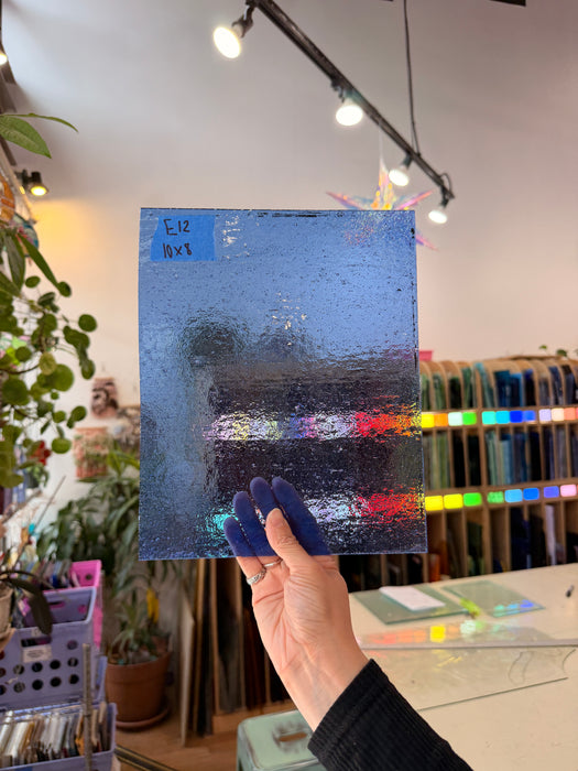 Medium Blue Transparent Sheet Glass Colorado Glassworks 10x8in (WM-53768237)
