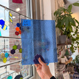Medium Blue Transparent Sheet Glass Colorado Glassworks