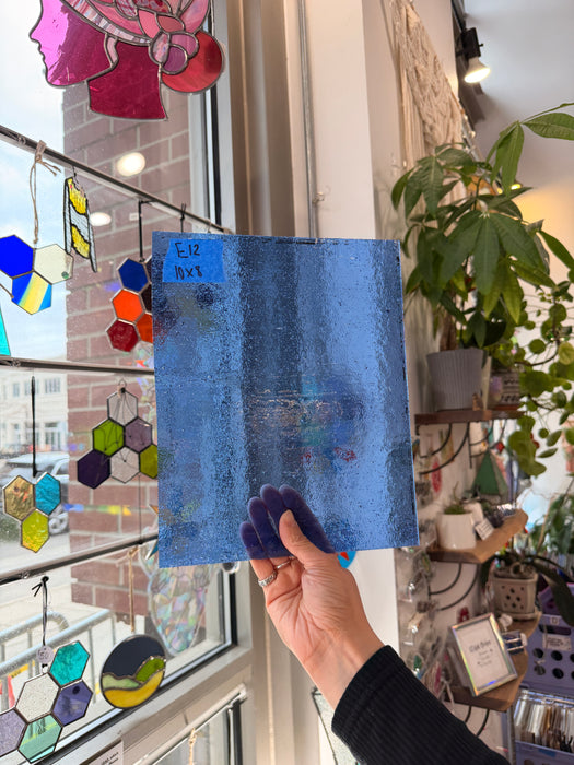 Medium Blue Transparent Sheet Glass Colorado Glassworks