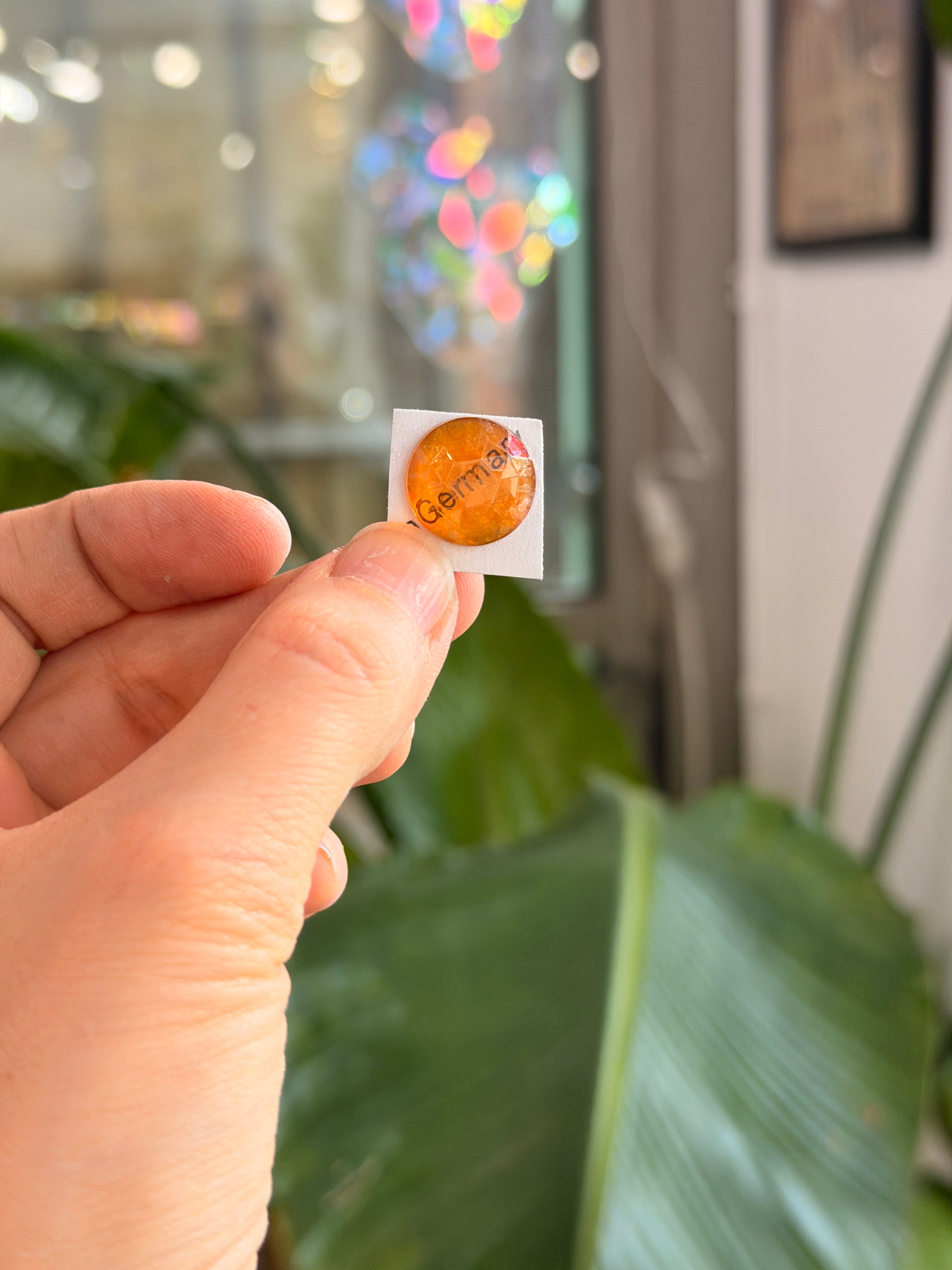 Amber Jewel - Round (15mm) Tools Colorado Glass Works