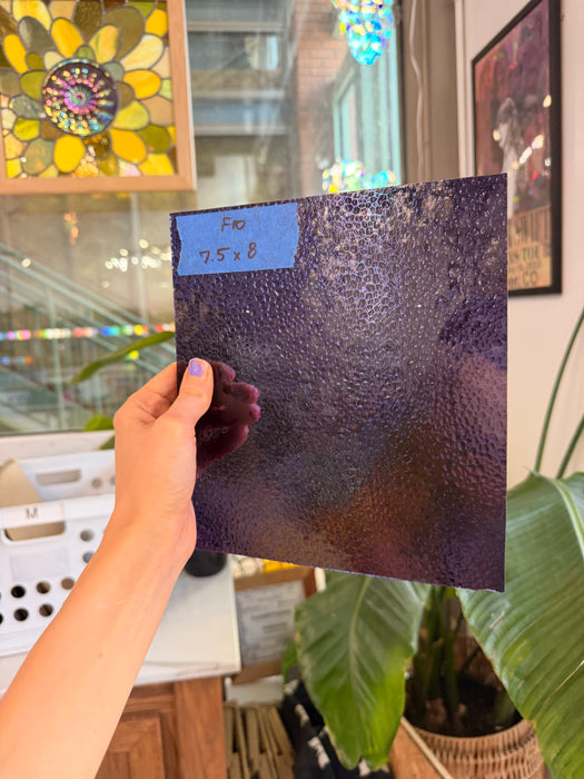 Transparent Violet Purple Dew Drop Wissmach (311V) Sheet Glass Wissmach Glass