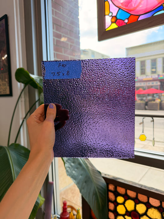 Transparent Violet Purple Dew Drop Wissmach (311V) Sheet Glass Wissmach Glass