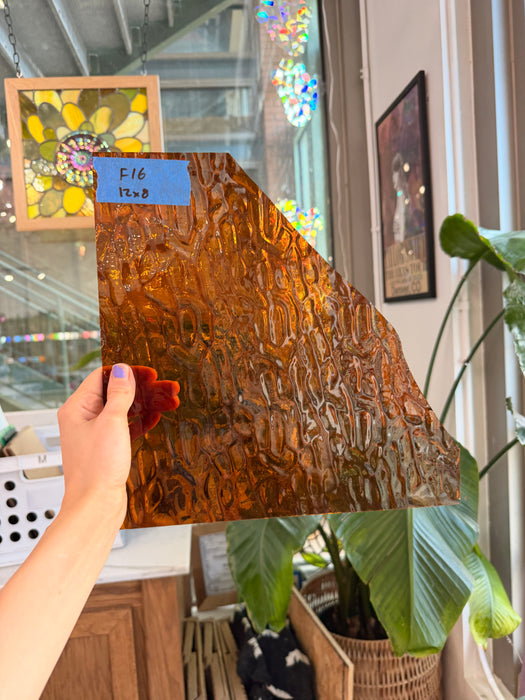 Amber Textured Transparent Choice Sheet Glass Colorado Glassworks Default Title