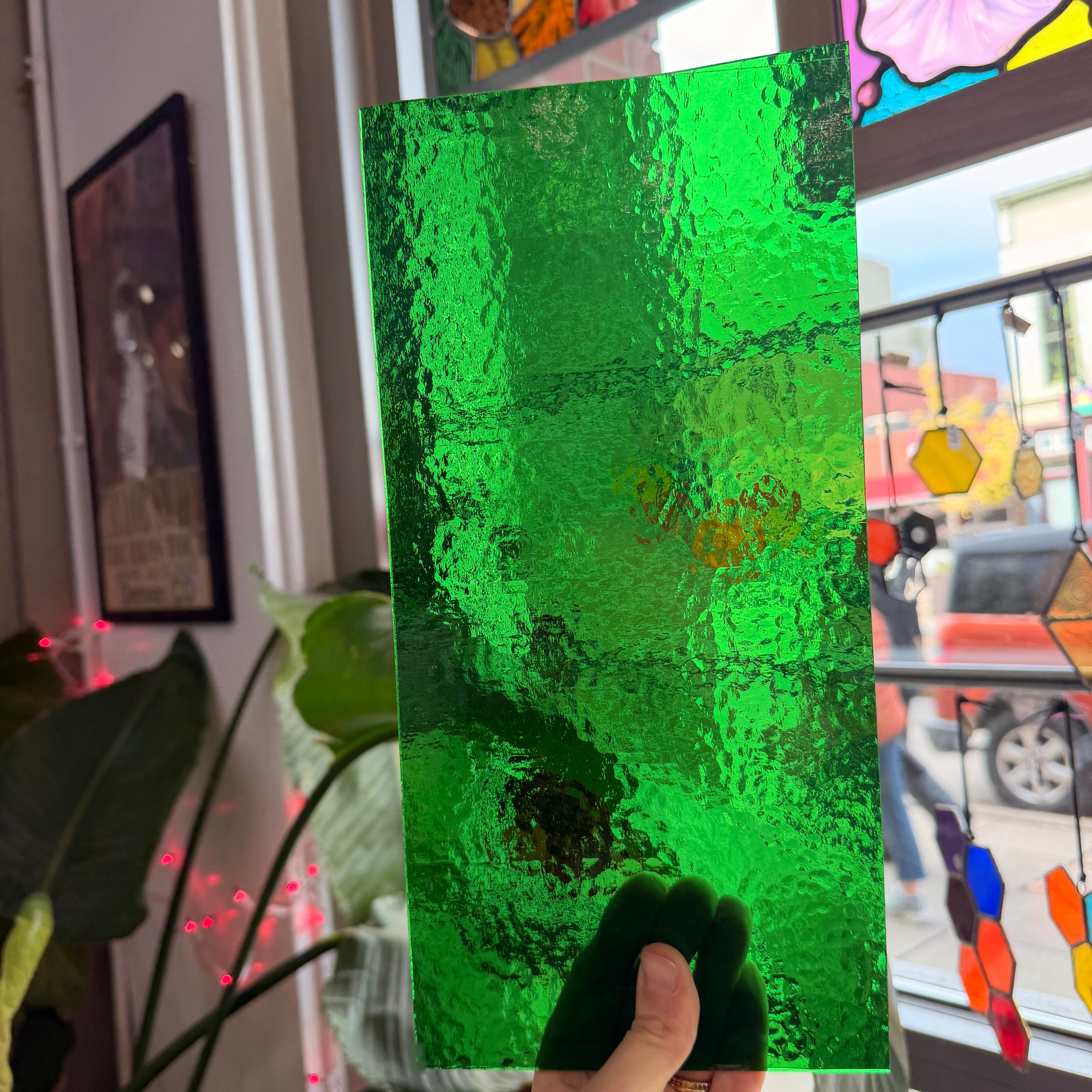 Green Transparent Corella 343 Wissmach Glass