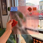 Striker Sunset Coral Transparent Double Rolled 90 COE (001305-0030) Sheet Glass Colorado Glassworks