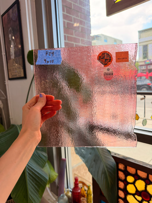 Striker Sunset Coral Transparent Double Rolled 90 COE (001305-0030) Sheet Glass Colorado Glassworks