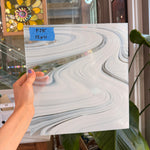 White Vintage Baroque Spectrum Sheet Glass Spectrum Glass