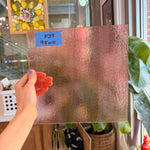 Striker Sunset Coral Transparent Double Rolled 90 COE (001305-0030) Sheet Glass Colorado Glassworks 9.5x10in (BE-78675245)