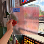 Striker Sunset Coral Transparent Double Rolled 90 COE (001305-0030) Sheet Glass Colorado Glassworks