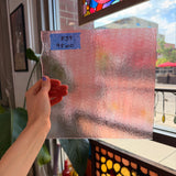 Striker Sunset Coral Transparent Double Rolled 90 COE (001305-0030) Sheet Glass Colorado Glassworks