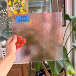 Striker Sunset Coral Transparent Double Rolled 90 COE (001305-0030) Sheet Glass Colorado Glassworks