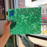 Teal Copper Green Mottled Oceana Sheet Glass Colorado Glassworks
