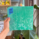 Teal Copper Green Mottled Oceana Sheet Glass Colorado Glassworks 7.5x8in (OC-77167917)