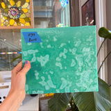 Teal Copper Green Mottled Oceana Sheet Glass Colorado Glassworks 8x10in (OC-77200685)