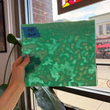 Teal Copper Green Mottled Oceana Sheet Glass Colorado Glassworks
