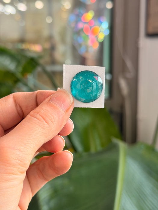 Blue Green (Teal) Jewel - Round (20mm) Tools Colorado Glass Works