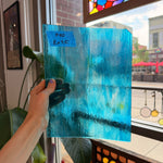 Blue Wispy Transparent Wissmach