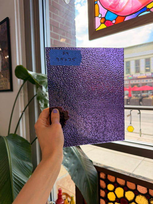 Transparent Violet Purple Dew Drop Wissmach (311V) Sheet Glass Wissmach Glass